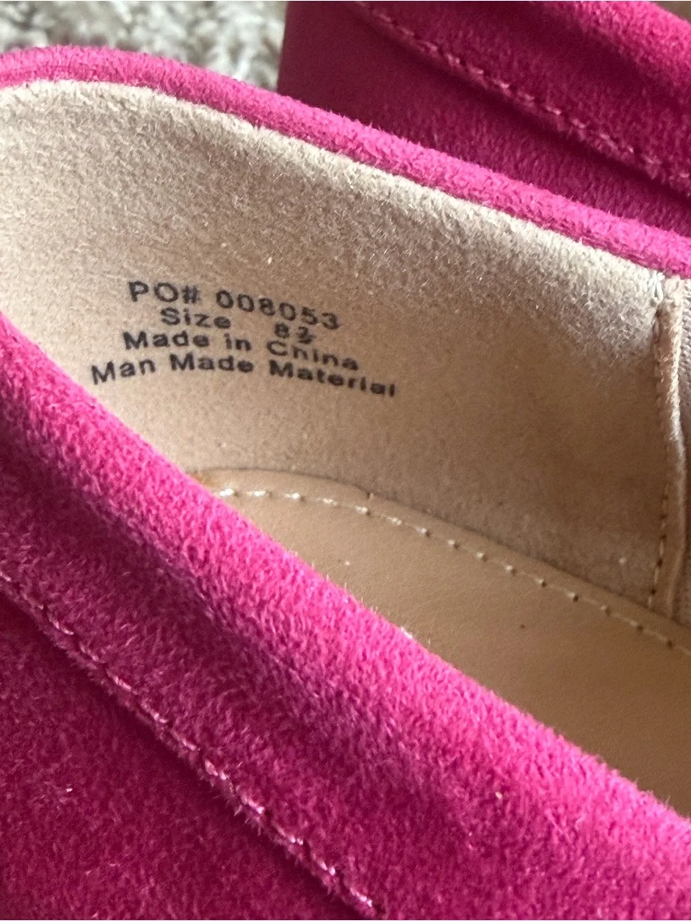 Journee Collection Hot Pink Suede Penny Loafers
